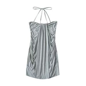 Hot Girl Style Sexy Strapless Summer Pleated Hip <b>Lantern</b> Women's Short Skirt - Product Image 3