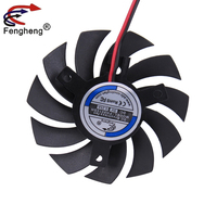 Ventilateur sans cadre Fengheng 80x80x10mm silencieux CPU DC 12v 24v 80mm Radiateur Ventilateur de refroidissement sans cadre pour éclairage LED