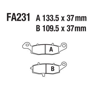 Plaquettes de frein à disque de <span class=keywords><strong>moto</strong></span>, substrat en cuivre, frittage métallique pour FA231 CF <span class=keywords><strong>MOTO</strong></span> <span class=keywords><strong>KAWASAKI</strong></span> SUZUKI ER-6f ER-6N VN Z 800 <span class=keywords><strong>900</strong></span> - Product Image 4