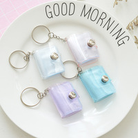 Mini Keychain Photo Album, Small Sticker, Transparent Pvc