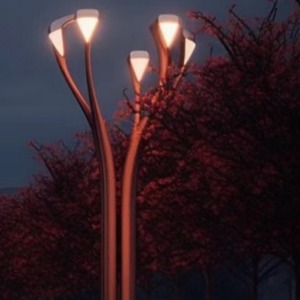 Lumière paysagère artistique orange en alliage d'aluminium IP65 avec télécommande, durée de vie de 50 000 heures, installation pour projets - Product Image 3
