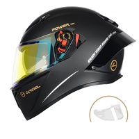 Casque de moto intégral ABS avec certification DOT 3C, le plus populaire, avec logo, pour la conduite à moto