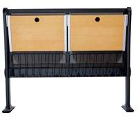 Vente en gros d'usine de meubles modernes à bon prix pour théâtre commercial auditorium chaises métal bois amphithéâtre tables acier