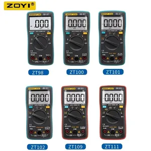 Multimètre numérique ZOYI, tension DC/AC, courant, capacité, Hz, diode, ohmmètre, gamme automatique, True RMS, rétroéclairé, ZT98 ZT100 ZT101 ZT102 - Product Image 2