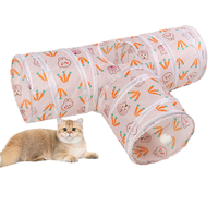 Tunnel pour chat écologique, rond, carré, type H, multi-canaux, durable, anti-griffures, jouet interactif pour chat, anti-ennui