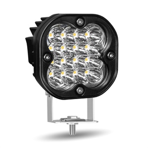 Projecteurs LED pour voiture, 16 LED, 48 W, lumière blanche, puce 3030, éclairage de travail LED robuste pour camion, vente en gros - Product Image 2