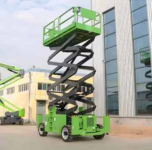 Table élévatrice à ciseaux autopropulsée en acier robuste, alimentée par courant alternatif, élévateurs <span class=keywords><strong>de</strong></span> camions, véhicules, plateforme <span class=keywords><strong>simple</strong></span> <span class=keywords><strong>de</strong></span> 12 m - Product Image 1