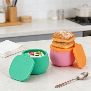 ถ้วยซิลิโคนแบบใช้ซ้ำได้สำหรับอบขนม ถ้วยใส่ซอส ถ้วยใส่น้ำสลัด ถ้วยใส่เครื่องปรุงขนาดเล็กพร้อมฝาปิด - Product Image 6