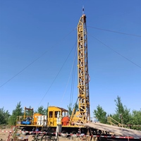 Machine de forage de puits profonds de 1000 m sur remorque, équipement de forage de puits d'eau