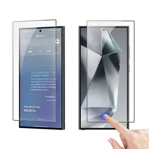 Right Angle Fingerprint Unlock Ultra-Thin 0.25mm Tempered Glass Screen Protector for AI Phone Samsung S24 Ultra