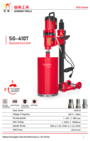 Perceuse à carottage diamantée électrique industrielle lourde SHONGO SG-410T, qualité professionnelle, vitesse variable, portable, pour le perçage de l'aluminium