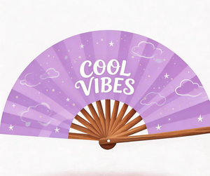 High Quality Custom Printed Foldable Bamboo <b>Handheld</b> <b>Fans</b> Painted Technique-Personalized High End Accessory - Product Image 2