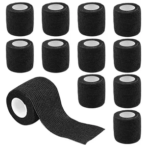 Venta al por mayor: Cinta elástica autoadhesiva de 5m x 4.5cm para agarre de máquina de tatuaje, vendaje elástico para mango de máquina, cinta colorida para estudio de tatuajes. - Product Image 2