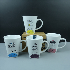 Tazza da caffè in ceramica bianca da 11oz (300 <span class=keywords><strong>ml</strong></span>) con stampa serigrafica, bellissima tazza in ceramica per tè, piccola tazza da latte, tazza da tè. - Product Image 3
