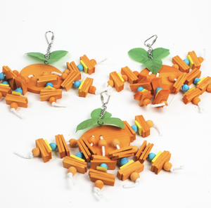 Pet Products Small Middle and Large Size Birds Natural Orange Wood African <strong>Grey</strong> <strong>Parrots</strong> Macaws Cockatoos <strong>Toys</strong> - Product Image 2