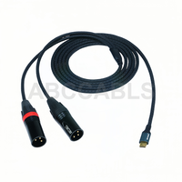 Câble audio stéréo USB C vers double XLR mâle ABCCABLS, câble Type C vers 2 XLR mâle pour téléphone, ordinateur portable, amplificateur de puissance, haut-parleur actif