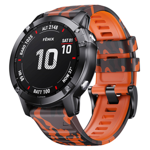 22mm 26mm Bande de silicone en caoutchouc souple imprimé Camouflage à dégagement rapide pour Garmin <span class=keywords><strong>Fenix</strong></span> 8 <span class=keywords><strong>7</strong></span> 6 5 6x7x8 <span class=keywords><strong>Tactix</strong></span> 8 Descent G2 - Product Image 3