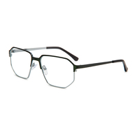 Classique Rétro Vintage Designer En Acier Inoxydable Lunettes Cadre Mode Acétate avec Lentille Personnalisée pour Adultes