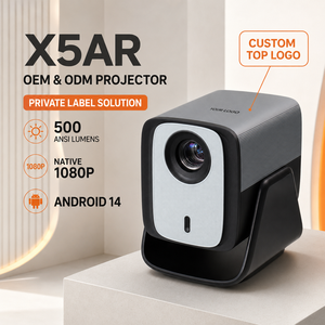 Proyector Inteligente Portátil X5AR OEM ODM al por Mayor, 10 Bits de Color, Doble HiFi de 5W, Reconocimiento Automático de Pantalla, Logotipo Personalizado - Product Image 1