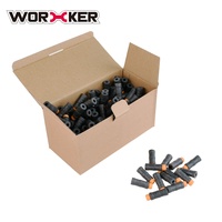 Worker Toy Gen 3 + Bamboo Stefan Dardos cortos Nodos de media longitud Prensa de calor Dardo Balas de espuma EVA para Nerf Worker Modify Blaster