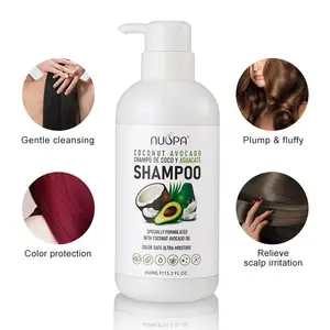 Shampoo de vitamina B5 para cabelo com óleo de amêndoa natural de proteção de cores de fórmula suave OEM personalizado por atacado