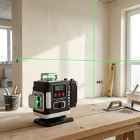 Niveau laser industriel de haute précision à auto-nivellement, 360 degrés, 4D, vert, 16 lignes croisées, pour travaux de décoration