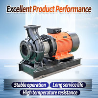 Pompe centrifuge compacte à aspiration axiale, pompe de circulation standard pour surpression d'eau, alimentation en eau industrielle CVC, 4 pôles DN65 OEM