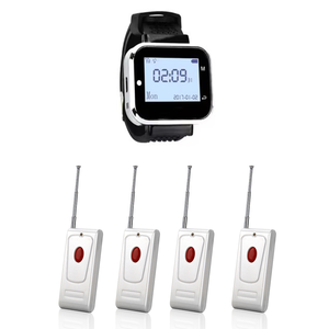 Système d'appel sans fil CATEL avec émetteur longue portée et <span class=keywords><strong>antenne</strong></span>, récepteur-montre-horloge pour restaurant de restauration rapide - Product Image 1