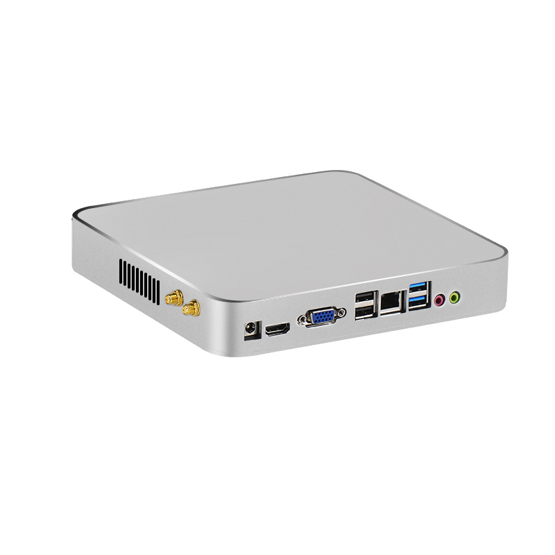 YINGCHI Mini PC N2930 J1900 N5095 8 * USB Gigabit LAN Win10/11 Pro Linux для бизнеса офисный домашний портативный настольный компьютер