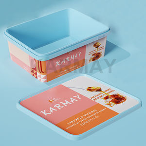 หมาดๆ600 ~ 1000กรัม3L สี่เหลี่ยมโลโก้พิมพ์พลาสติกคริสต์มาสคุกกี้บิสกิตบรรจุภัณฑ์ - Product Image 3