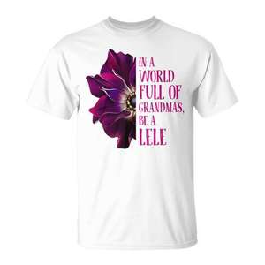 T-shirt Anemone unisexe pour adulte, manches courtes, col rond, impression numérique, pour réunions de famille et fêtes - Product Image 1