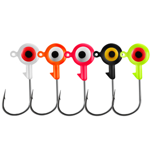 Palmer 10 cái/túi 1.75g 3.5g 5g 7g <span class=keywords><strong>crappie</strong></span> <span class=keywords><strong>Jig</strong></span> đầu đôi mắt bóng hình dạng câu cá jighead lưỡi câu cá nước mặn - Product Image 3