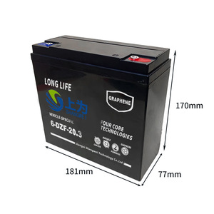 แบตเตอรี่รถจักรยานยนต์ไฟฟ้า Shangwei รุ่น 6-DZF-20.3 12V 20.3Ah VRLA สำหรับสกู๊ตเตอร์และจักรยาน - Product Image 2