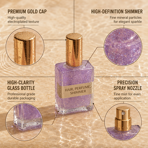 Iluminador Líquido Vegano HKH Personalizado, Brillante, con Aroma Mineral, Multicolor, de Larga Duración, para Rostro y Cabello - Product Image 2