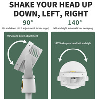 Ventilateur rechargeable Affichage LED Refroidissement Avec Ventilateurs télécommandés ventilateur debout rechargeable ventilateur personnel