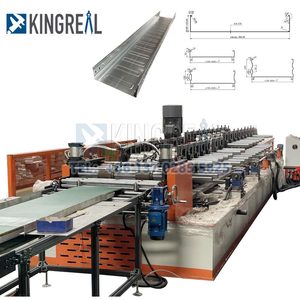 Tự động mạ kẽm dây thép lưới cáp khay dây chuyền sản xuất khay Cáp đấm cuộn tạo thành máy kim loại khay máy - Product Image 3