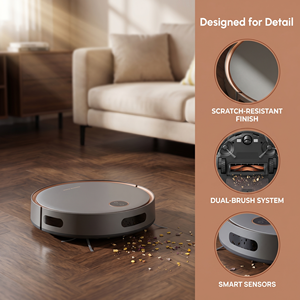 Robotic Vacuum Cleaner, Ultra-Quiet Automatic Floor Sweeper with 430ml Dust Bin, Robot Vacuum for Home Hard Floor & Carpet - Product Image 5