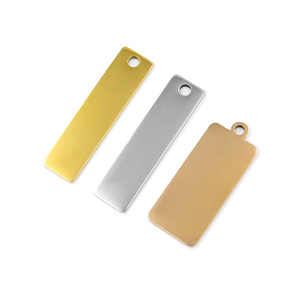 Con Chó Tag Cá Nhân Cho Chó Nhỏ Tăng Vàng Tên Tag Tấm Rắn Brass 304 Đánh Bóng Thép Không Gỉ Vòng Mặt Dây Chuyền Con Chó Tag - Product Image 6