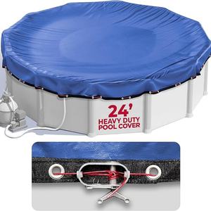 Cubierta de Invierno para Piscina, Resistente a la Intemperie, Bloqueadora de Detritos, Color Azul Océano, para Piscinas Exteriores - Product Image 1