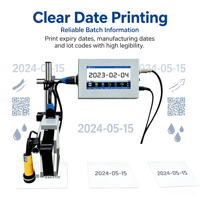 Machine de codage automatique à jet d'encre T6 en ligne, hauteur d'impression de 2 à 25,4 mm, imprimante industrielle de codes QR et de dates sans cartouche d'encre