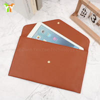 Enveloppe en cuir légère A4 Document Bags Support de portefeuille multifonction pour ordinateur portable Ipad