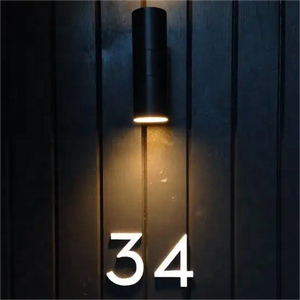 ป้ายโลหะติดผนังมีตัวอักษร LED หมาย<span class=keywords><strong>เลข</strong></span>ประตูป้าย3D ป้ายโรงแรมทำจากสเตนเลสสตีลกำหนดได้เอง - Product Image 6