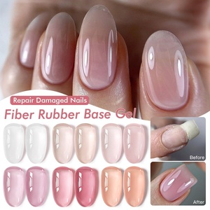 Base Coat Réparatrice et Fortifiante pour Ongles en Fibre, Colle Réparatrice pour Ongles Abîmés, Remplissage des Ongles Cassés, Surface Plastique Durable - Product Image 1