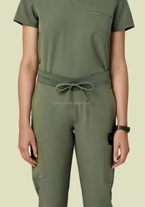 Gloriousin 2023สครับสำหรับทั้งชายและหญิงชุดคริสมาสต์ผ้ายืดใช้ได้ทั้งชุดเดรส<span class=keywords><strong>แขน</strong></span><span class=keywords><strong>ยาว</strong></span> - Product Image 3