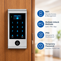 Lecteur de cartes de contrôle d'accès OLED Secukey, IP66, système d'entrée sans clé RFID pour extérieur, clavier d'entrée pour appartement, bureau, villa