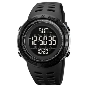 Skmei 2070 hecho a medida 2023 nuevos modelos gran pantalla al por mayor precio de proveedor OEM relojes de pulsera hombres deportes LED reloj digital