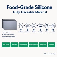 Tapis anti-déversement modulaire en silicone BPlus pour litière de chat, qualité alimentaire, antidérapant, pour chiens et chats
