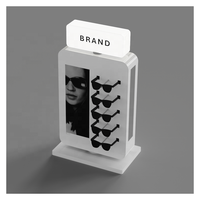 Support de présentation rotatif pour lunettes de soleil en acrylique et métal, moderne et écologique, pour magasin d'optique et boutique de lunettes