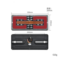 Feu arrière séquentiel LED 24V étanche pour camion, feu stop et clignotant pour remorque