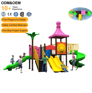 Nouveauté : Toboggan extérieur pour enfants de <span class=keywords><strong>maternelle</strong></span>, équipement de terrain de jeu commercial <span class=keywords><strong>en</strong></span> plastique LLDPE, maison de jeu extérieure pour enfants - Product Image 2